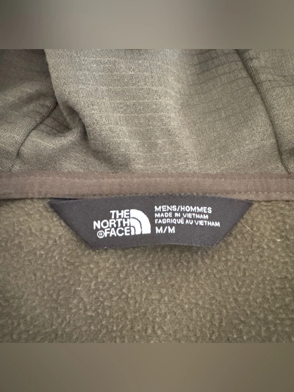 The North Face Mens Hooded Hybrid Jacket - Olive Green & Black Camo Full Zip